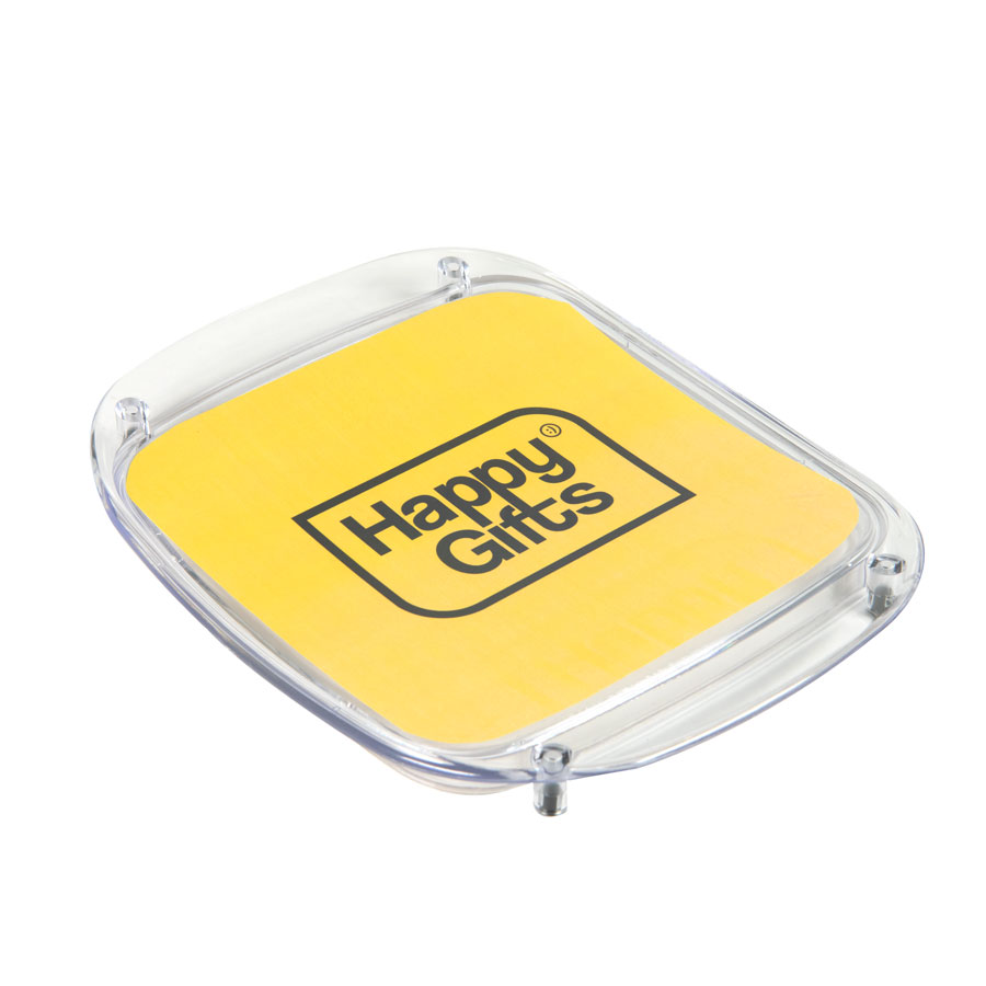Монетница прозрачная; 20,5 х 17,5 х 2 см; пластик; полноцветная печать на вставку для бизнеса