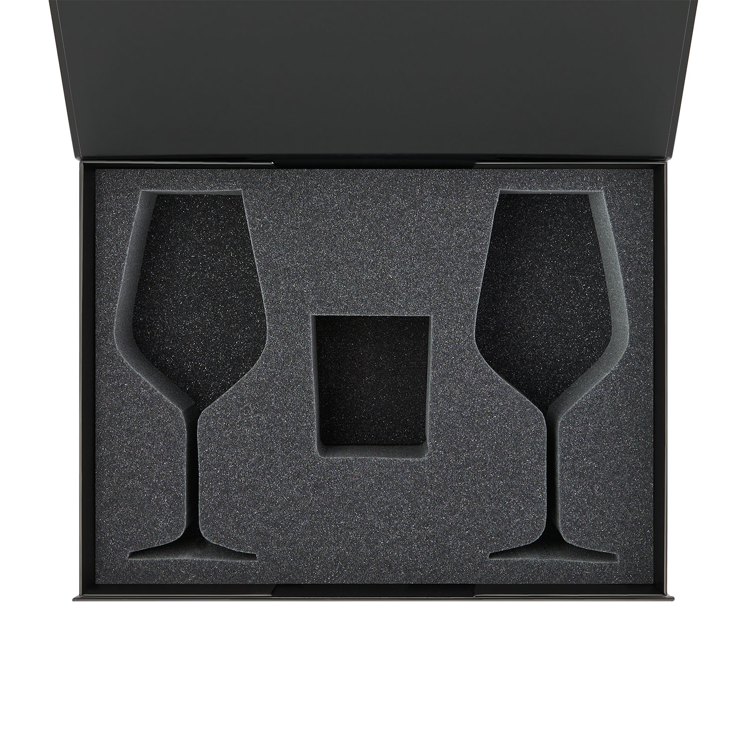 Ложемент под свечу Enigma + 2 бокала для вина в среднюю коробку-трансформер (арт. 695721)