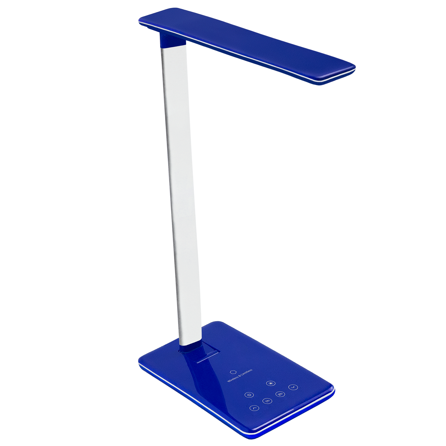 Настольная лампа c беспроводной зарядкой Люмос Ультрамарин (Lumos Ultramarine), синяя для бизнеса