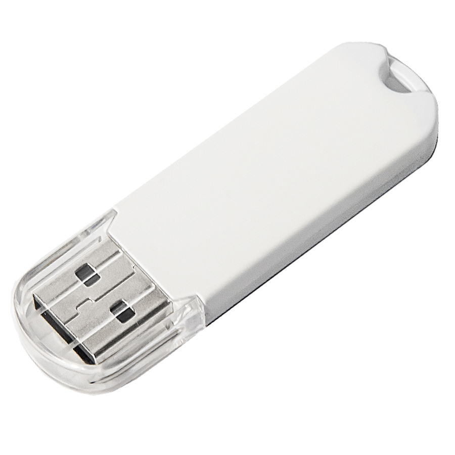 USB flash-карта UNIVERSAL (8Гб), белая, 5,8х1,7х0,6 см, пластик для бизнеса