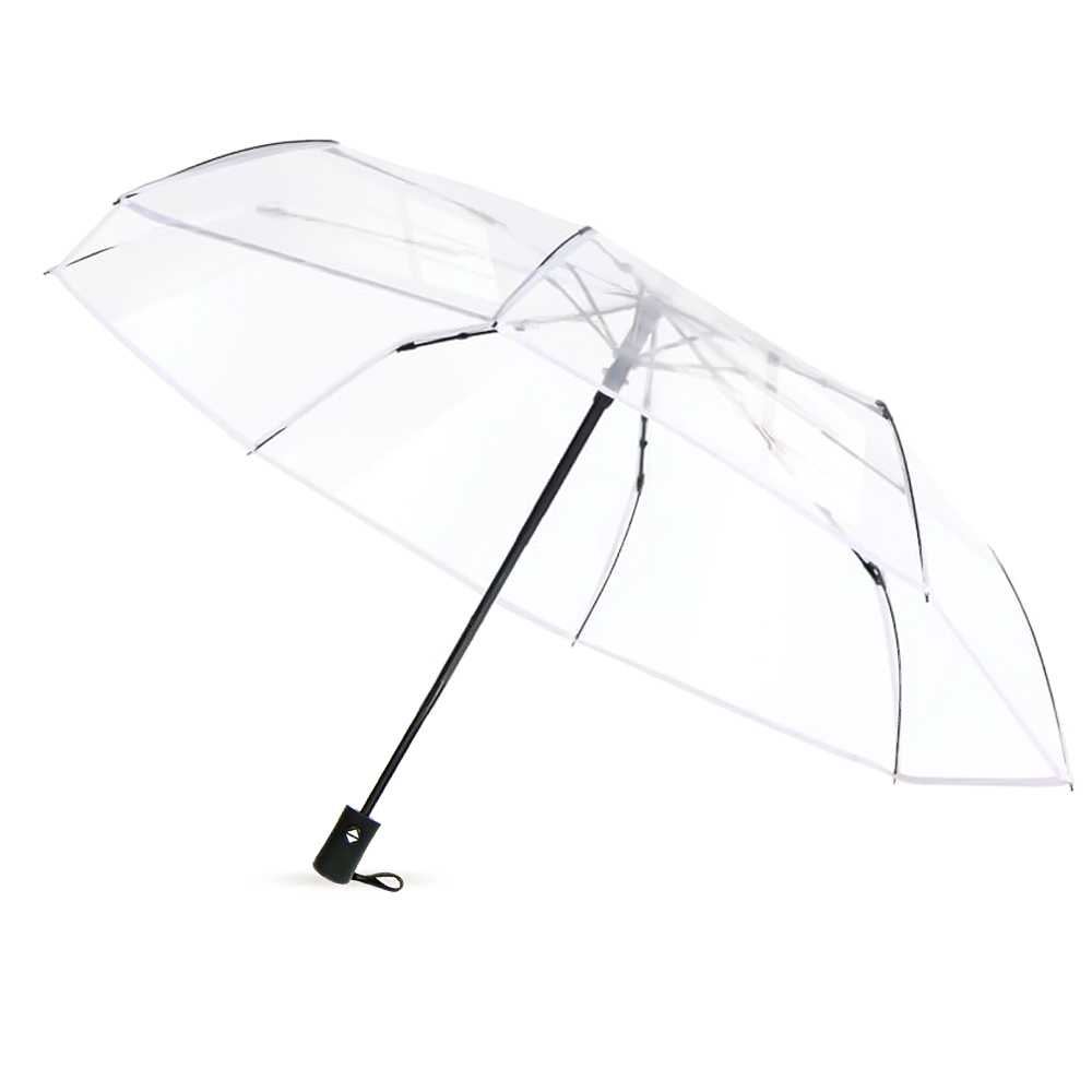 Автоматический противоштормовой зонт Transparent, прозрачный для бизнеса