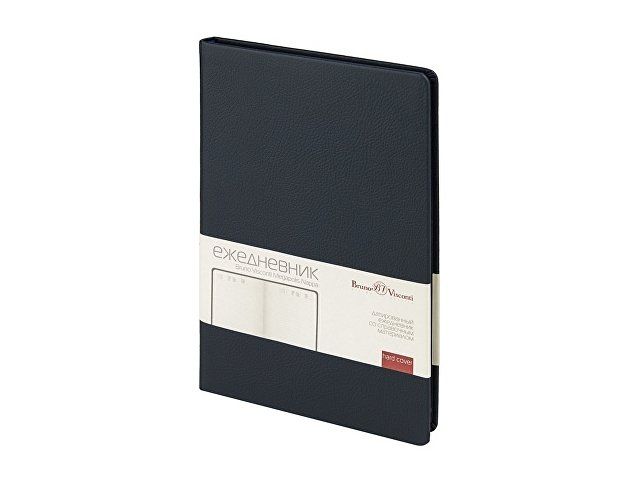 Ежедневник А5 датированный "Megapolis Nappa" на 2026, темно-синий navy