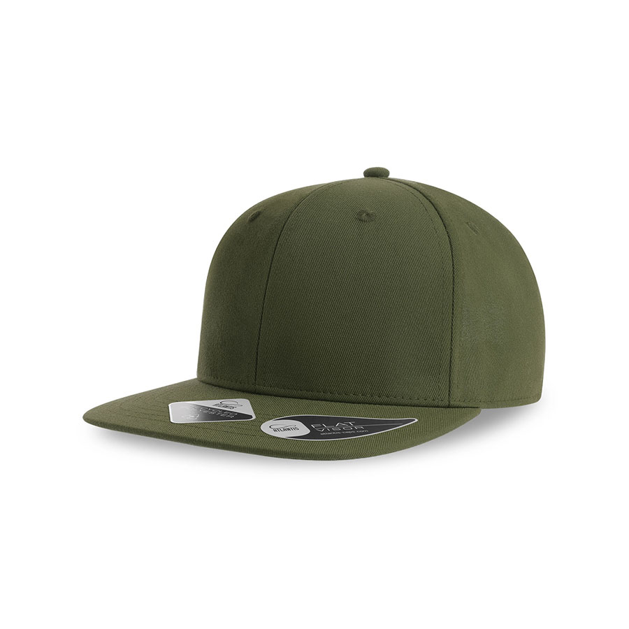 Бейсболка JAMES,6 клиньев,плоский козырек,ПВС застежка