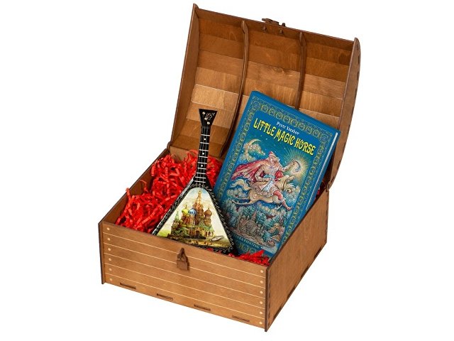 Подарочный набор «Музыкальная Россия»: балалайка, книга «Конек - горбунок» для бизнеса