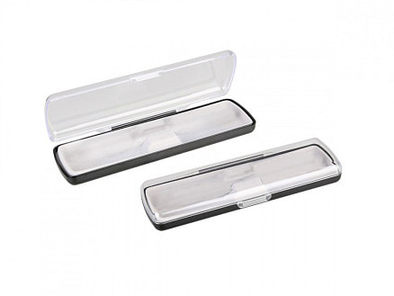 Футляр для ручки Pencase Uno, пластик, прозрачный/черный для бизнеса