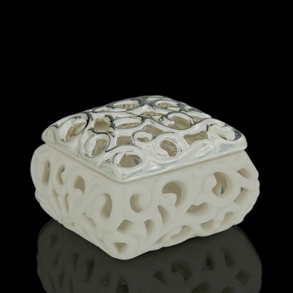 Шкатулка Beige Rose, кремовая для бизнеса