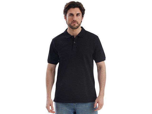 Рубашка поло «Dubai» мужская, черный