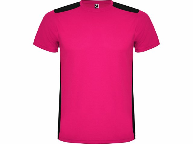 Спортивная футболка "Detroit" мужская, яркая фуксия/черный