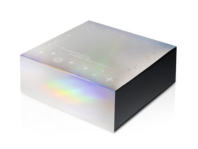 Подарочная коробка с голографическим шубером «Aurora», L для бизнеса