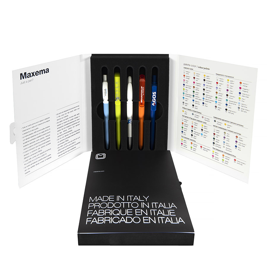 Папка c образцами ручек Maxema mini 1 для бизнеса