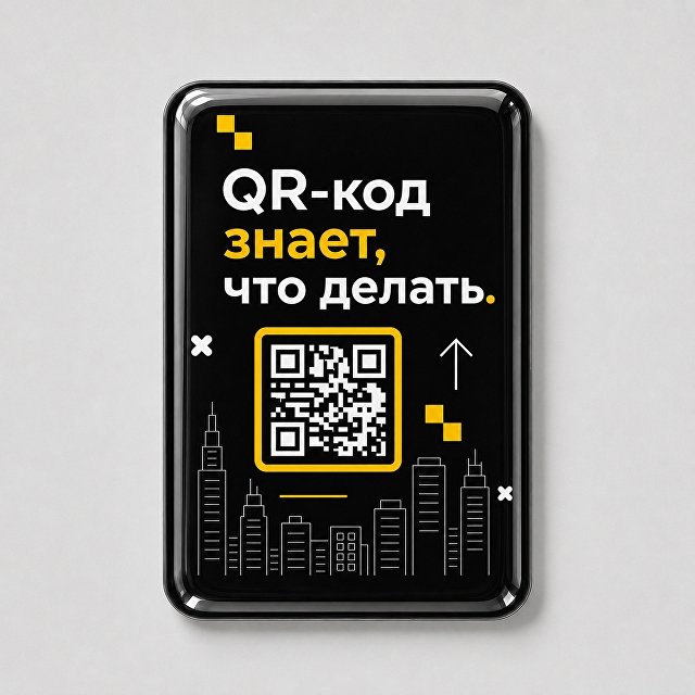 Смоляной стикер вертикальный для прикассовой зоны L, 9,3х13,7 см для бизнеса