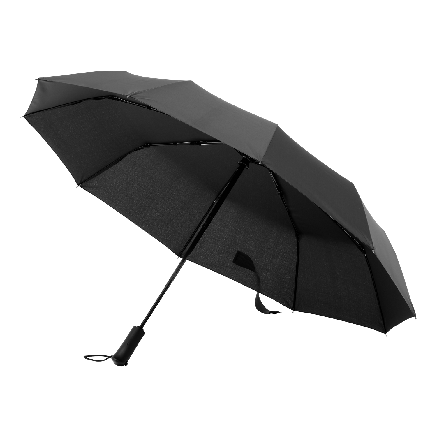 Зонт складной Леванте (Levante), черный для бизнеса