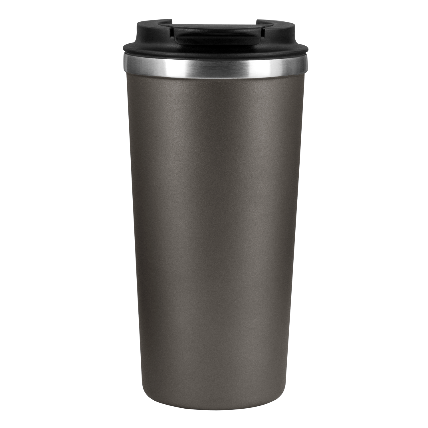 Термокружка вакуумная Palermo, серая, гладкая поверхность