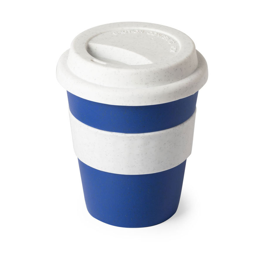 Стакан FLIKER с крышкой, полипропилен с бамбуковым волокном,силикон для бизнеса