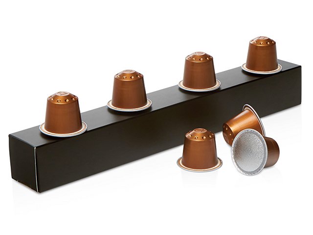 Кофе в капсулах, Бразилия/Эфиопия, 10 капсул в черной коробке для бизнеса