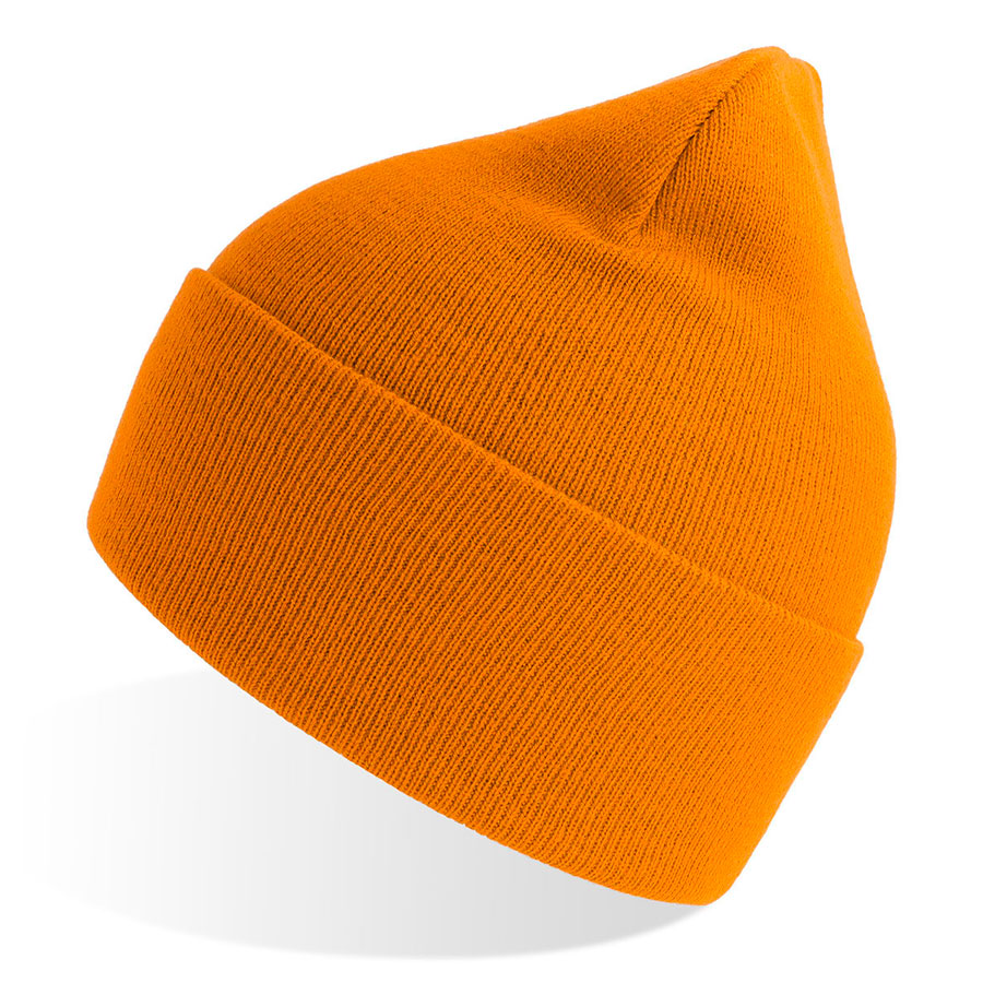 Шапка вязаная PURE  с отворотом из пряжи Polylana для бизнеса