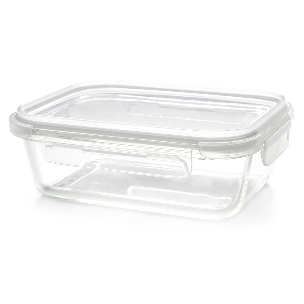 Контейнер Dinner из боросиликатного стекла, герметичный, белый для бизнеса