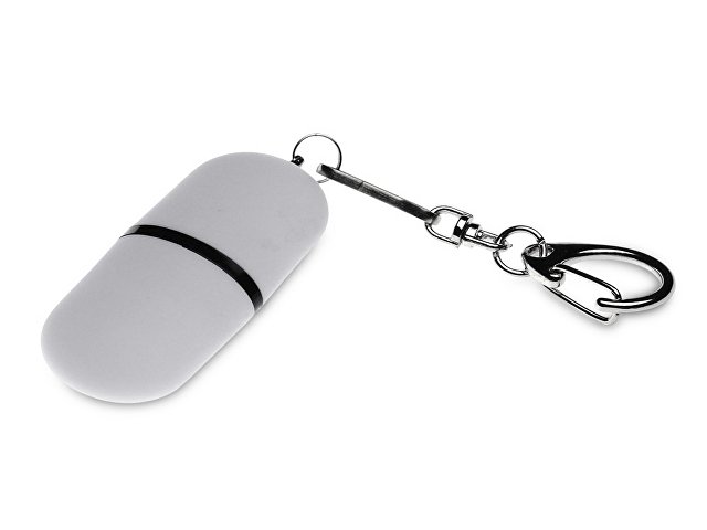 USB 2.0- флешка «Goutte Soft-touch» на 128 Гб каплевидной формы для бизнеса