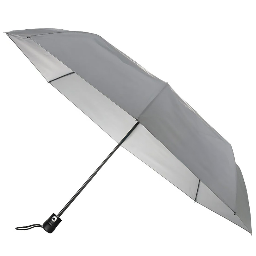 Зонт складной "Reflect", полуавтомат, светоотражающий серый для бизнеса