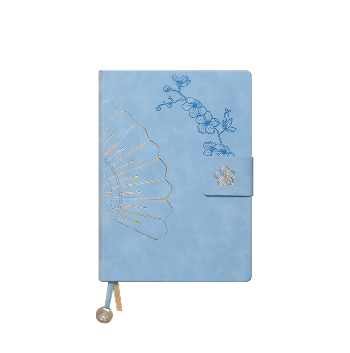 Ежедневник Вертикаль (Vertical) 1/2 недатированный, голубой для бизнеса