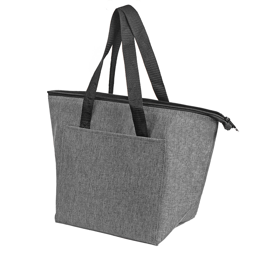 Термосумка "FRESH", серый меланж, 39 x 25 x 16 см, полиэстер 300D для бизнеса