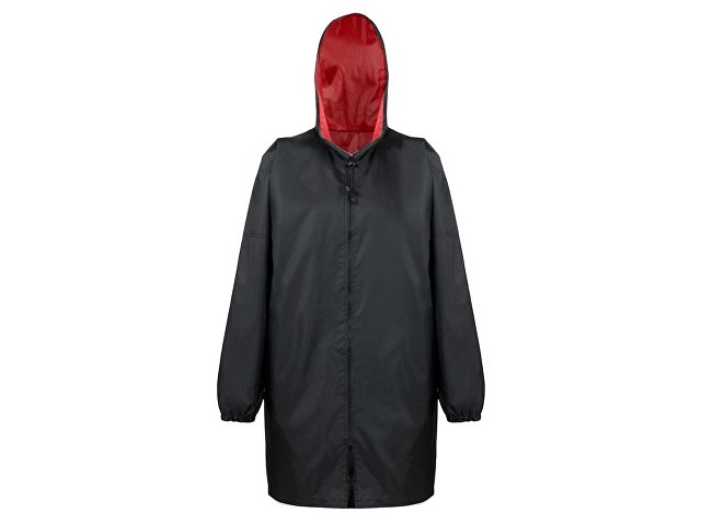 Дождевик «Bi-color» унисекс, красный/черный