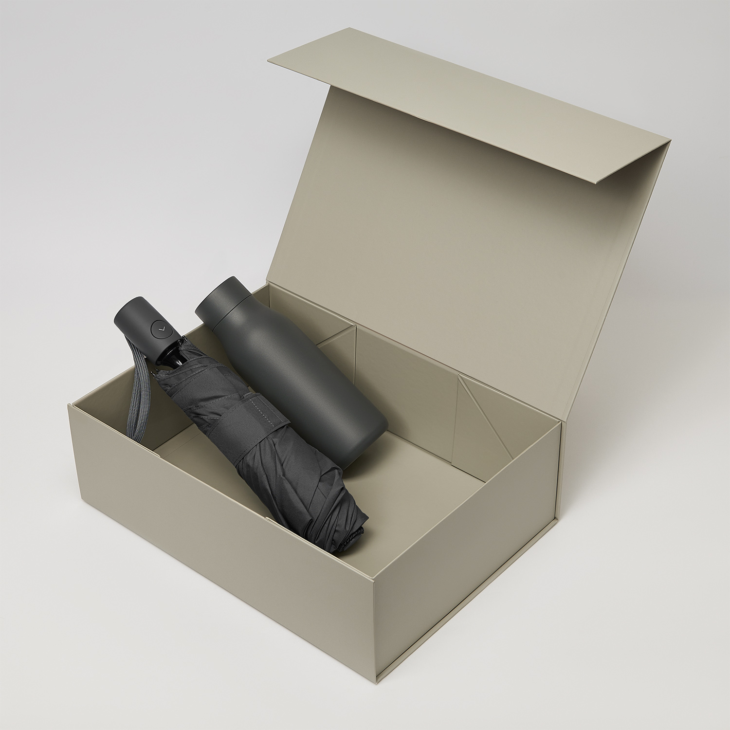 Подарочный набор Севилла (Sevilla), Атланта (Atlanta), серый (зонт, термобутылка) для бизнеса