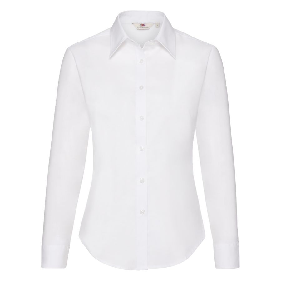 Рубашка женская LONG SLEEVE OXFORD SHIRT LADY-FIT 130 для бизнеса