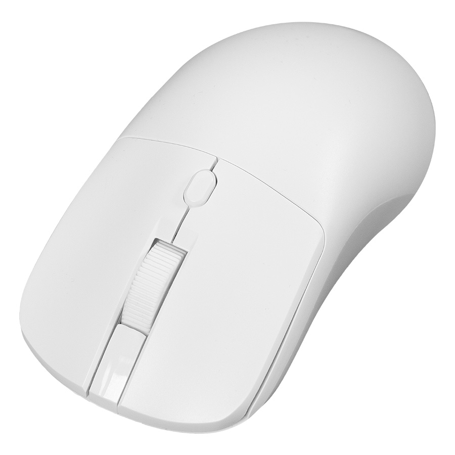 Мышь беспроводная PULSE, белая, пластик для бизнеса