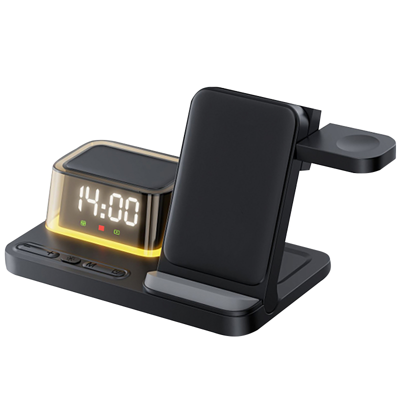 Беспроводное мультизарядное устройство Volt 15W (7в1), черный для бизнеса