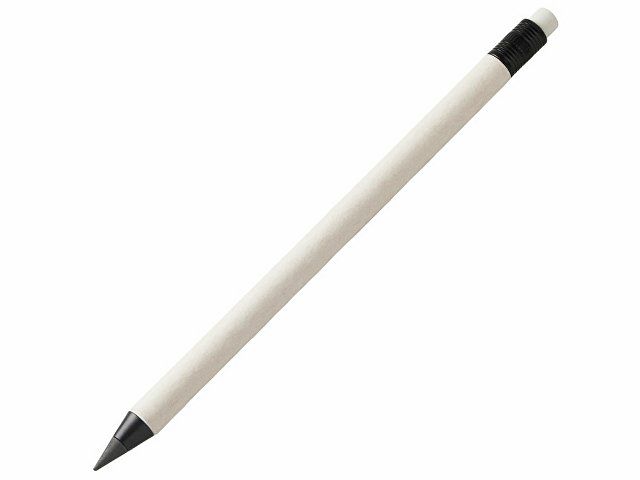 Вечный карандаш из тетра-паков с ластиком "Milkpen", молочный