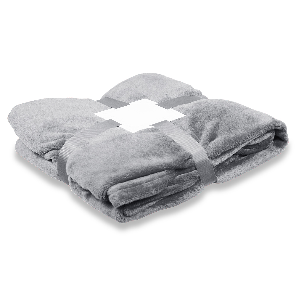Плед флисовый SUPER SOFT COMFORT TRAVEL, синий для бизнеса