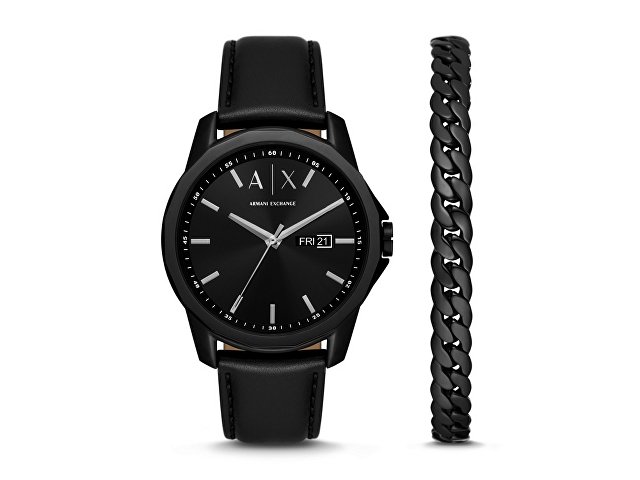 Подарочный набор: часы наручные мужские с браслетом. Armani Exchange для бизнеса