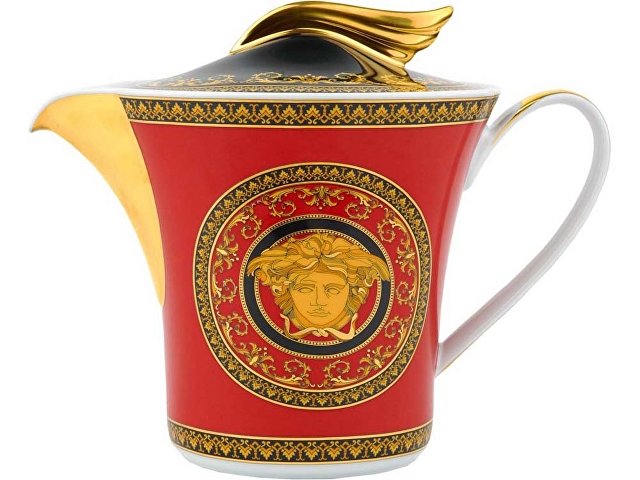 Чайник Versace «Medusa», красный/золотистый (Р) для бизнеса