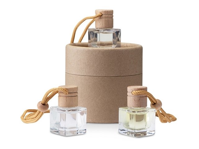 Набор автоароматов "Boho 3", крафтовый тубус для бизнеса