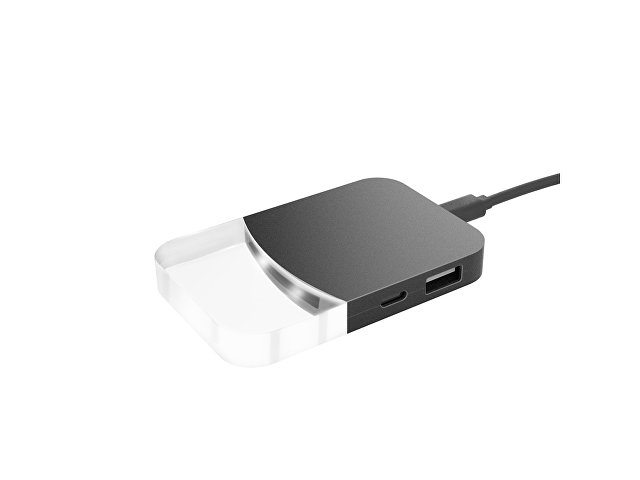 USB хаб «Mini iLO Hub», черный для бизнеса