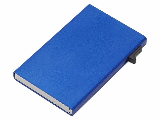 Картхолдер "Florence" с RFID- защитой из алюминия, синий