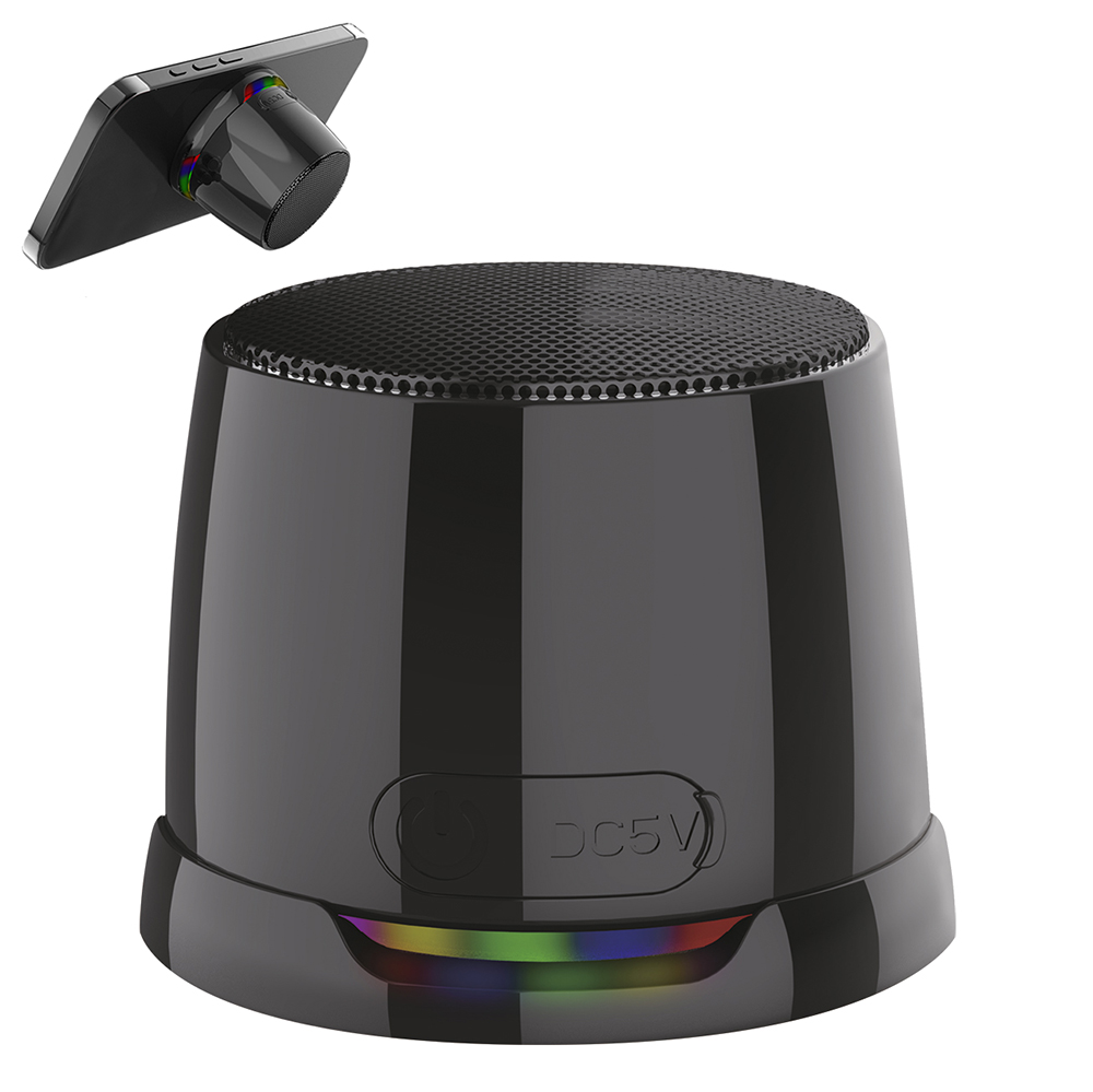 Магнитная беспроводная Bluetooth колонка-подставка Wave 5W, черная для бизнеса