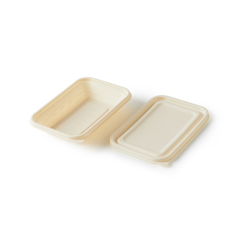 Контейнер с крышкой из кукурузного крахмала,  500 мл для бизнеса