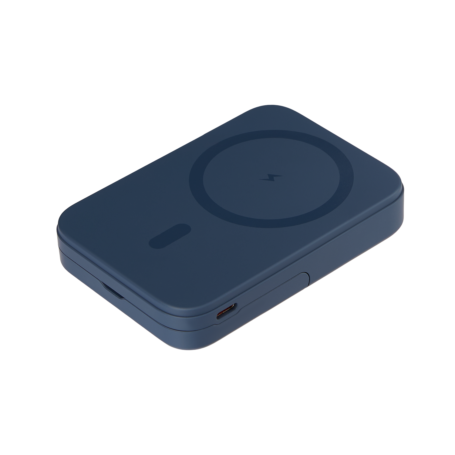 Внешний аккумулятор Юнион PD (Union PD) 10000mAh с функцией беспроводной зарядки 15W, синий для бизнеса