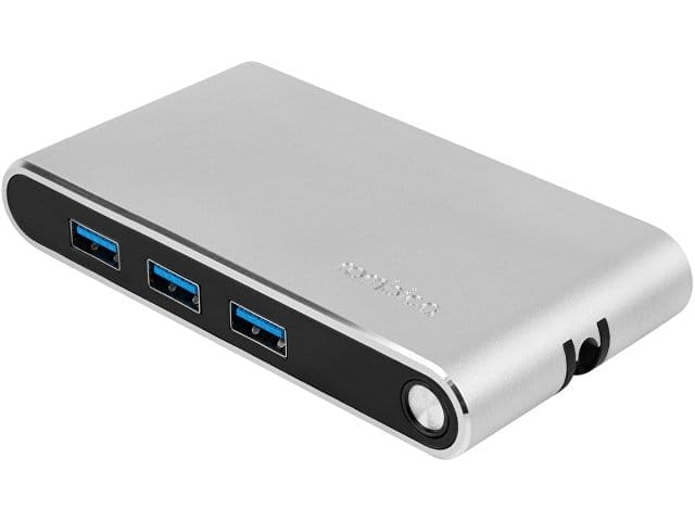 Хаб 8-в-1 Type-C «Hermes», USB 3.0 x 3, Type-C PD, HDMI, LAN, картридер для бизнеса