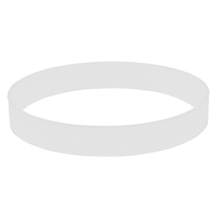 Браслет силиконовый FEST; 20 x 1,2 x 0,2 см; белый; силикон для бизнеса