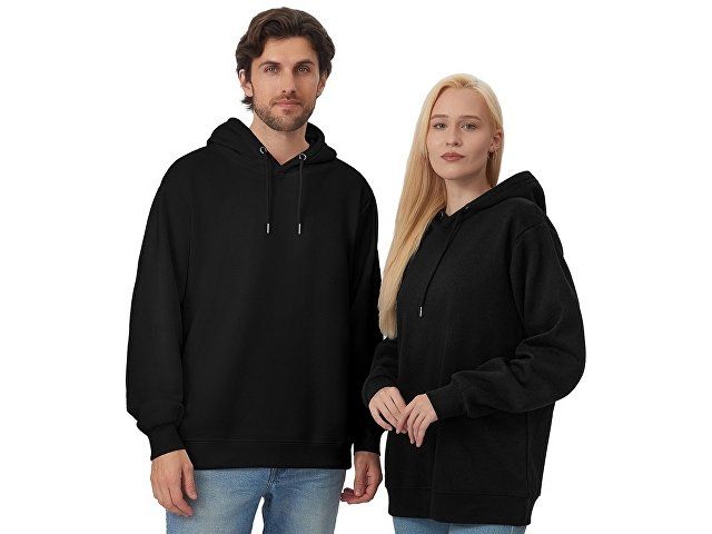 Толстовка с капюшоном оверсайз «Lisbon» унисекс, черный