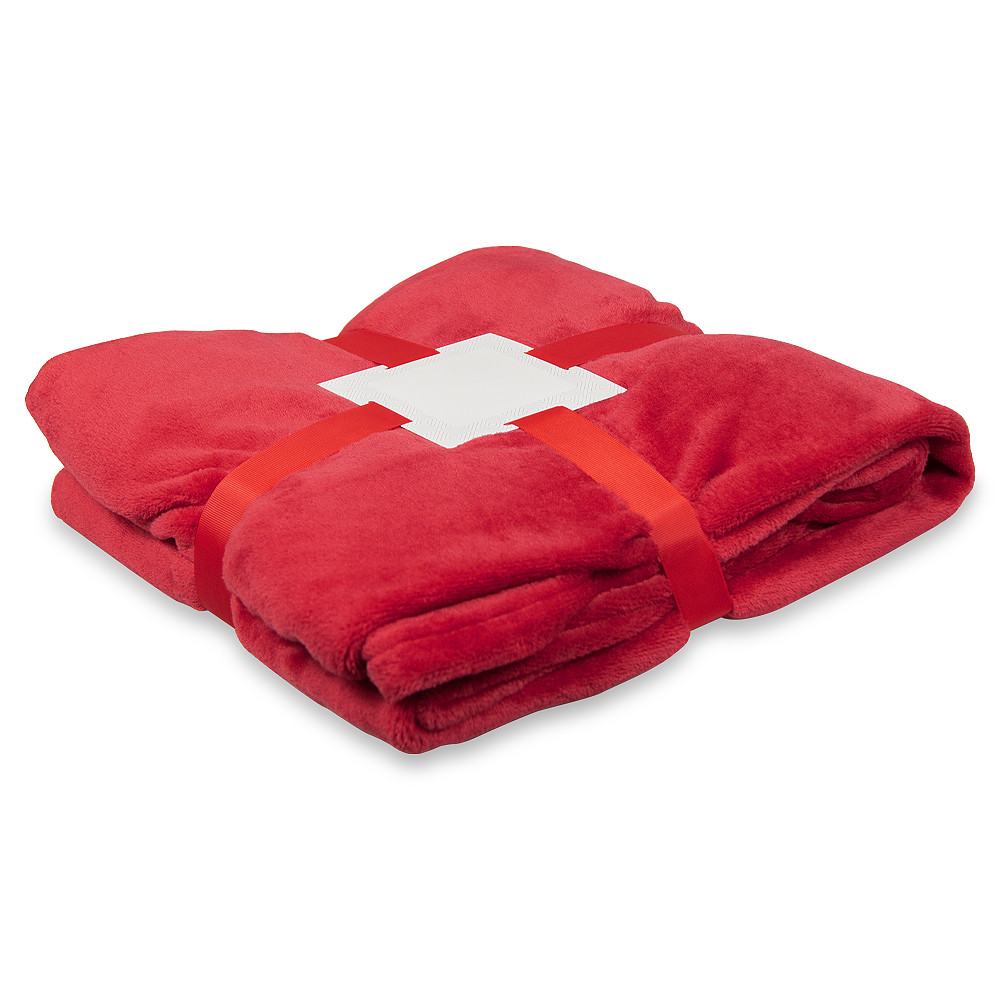 Плед флисовый SUPER SOFT COMFORT TRAVEL, синий для бизнеса