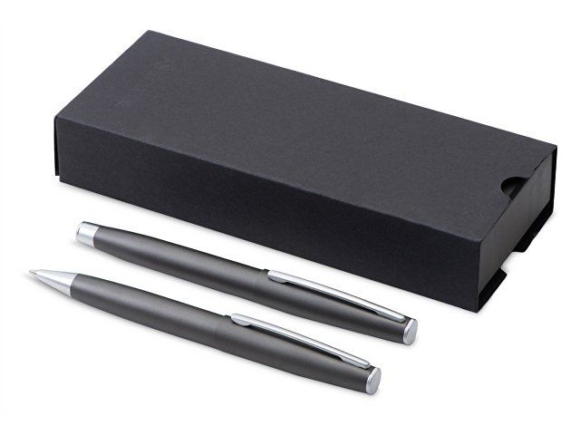 Сет ручек "Roosevelt" шариковая и роллер, цвет оружейной стали