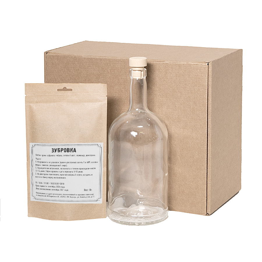 Набор  "Сам себе сомелье" для приготовления горькой настойки Зубровка для бизнеса