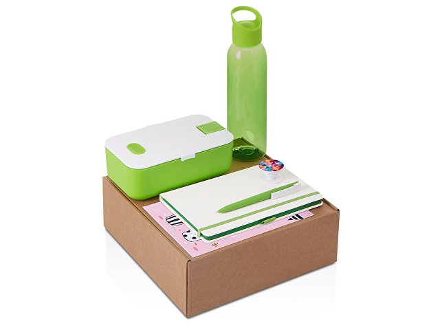 Набор «Bitetime» с бутылкой для воды, блокнотом, ручкой и ланчбоксом для бизнеса
