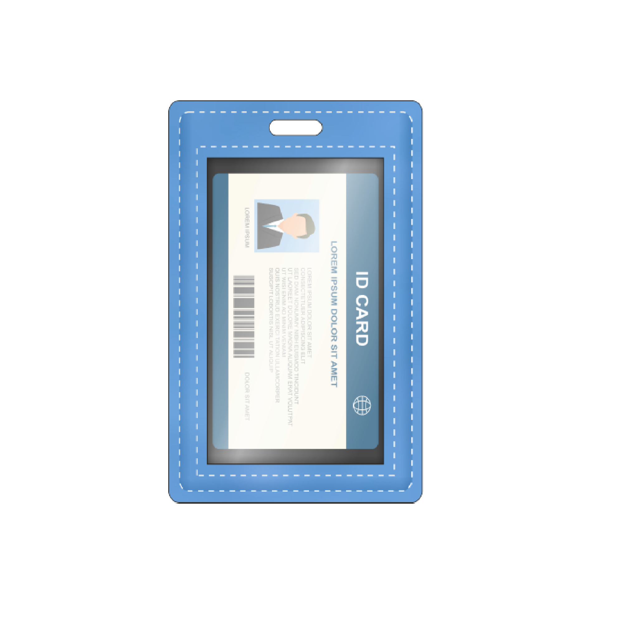 Держатель для пропуска Персонал (Personal) прорезной для бизнеса