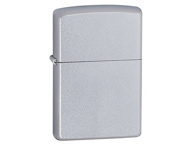 Зажигалка ZIPPO Classic с покрытием Satin Chrome™, латунь/сталь, серебристая, матовая, 38x13x57 мм для бизнеса