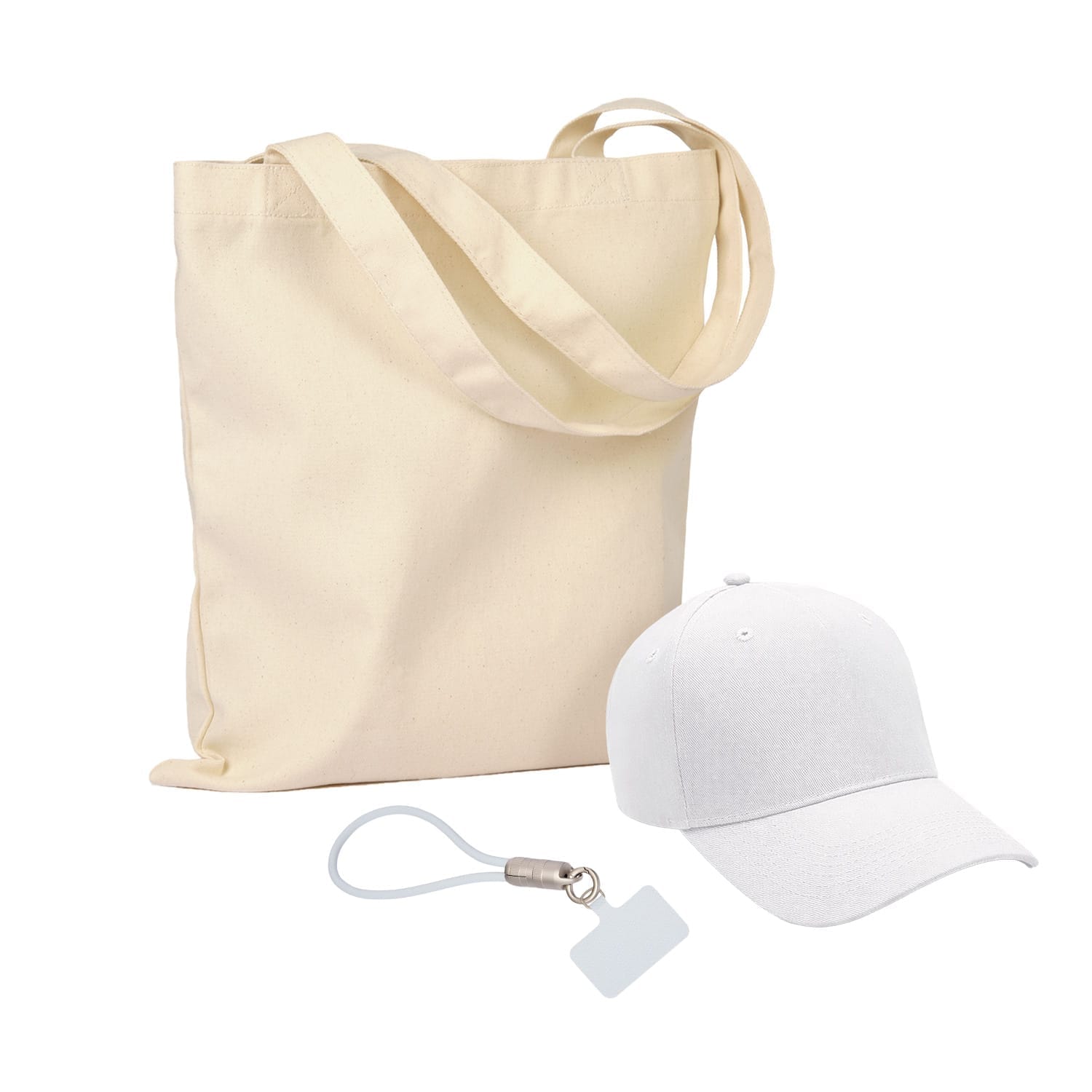 Подарочный набор Фит, Корд (Fit, Cord) (бейсболка, кабель-ланьярд, шоппер) для бизнеса